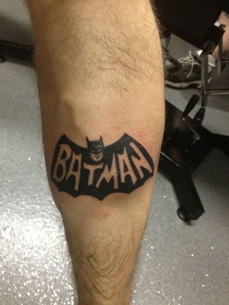 batman logo tattoos for men