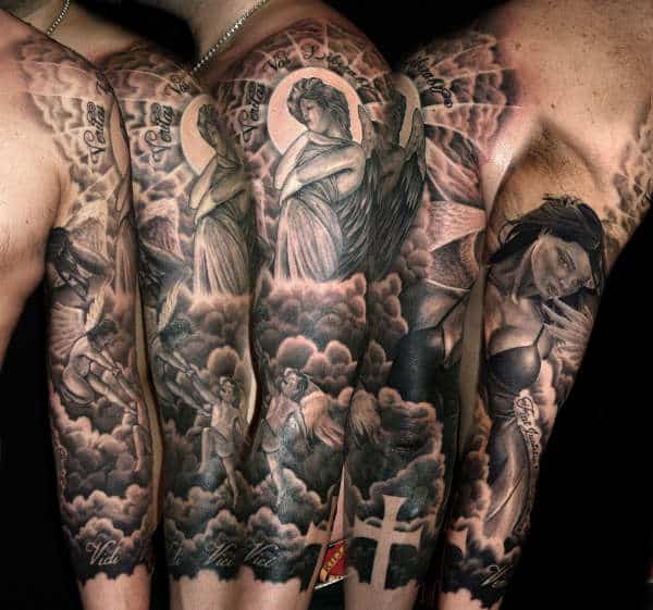 scripture tattoos with clouds