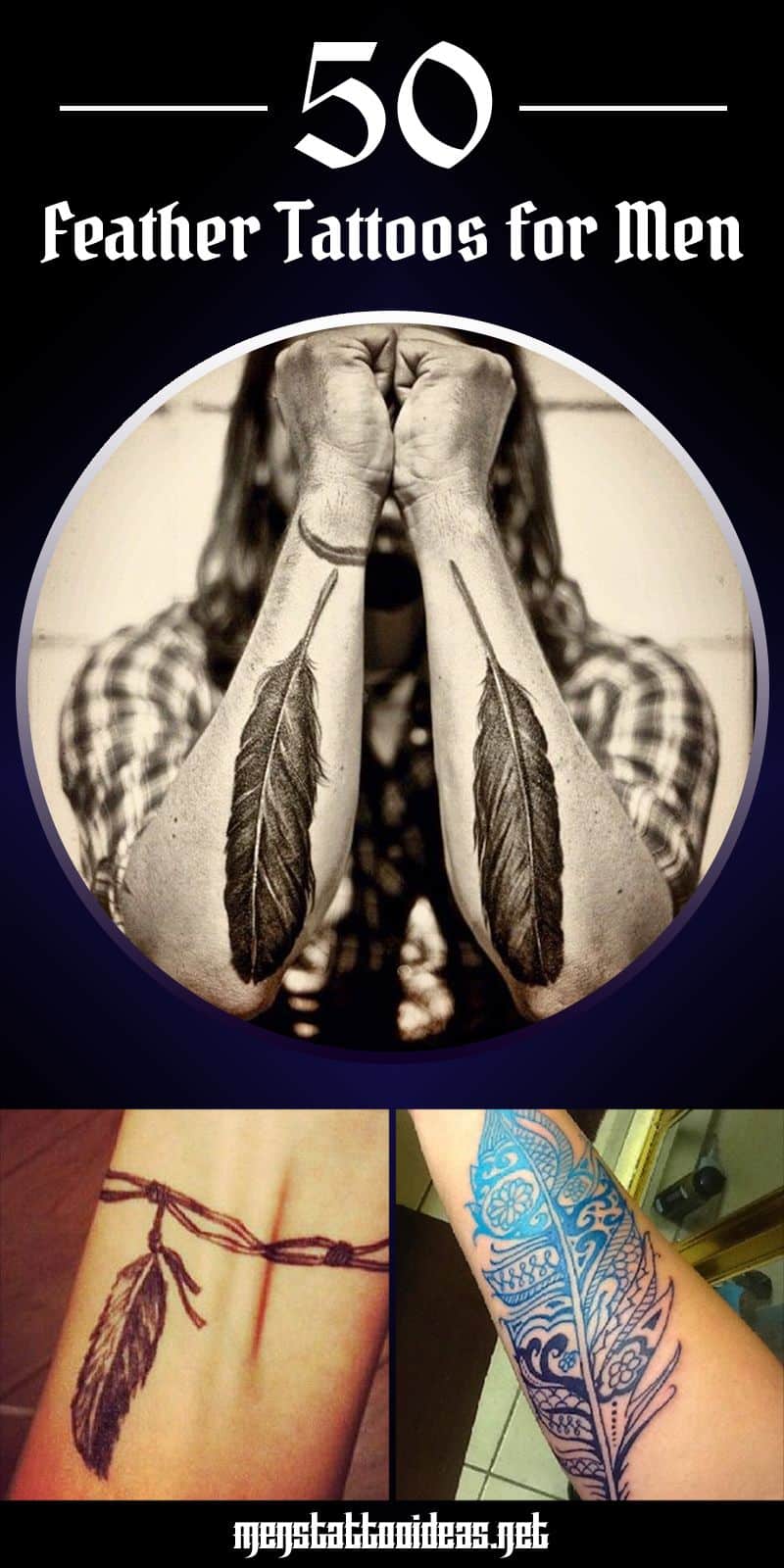 native american feather tattoo designs for men