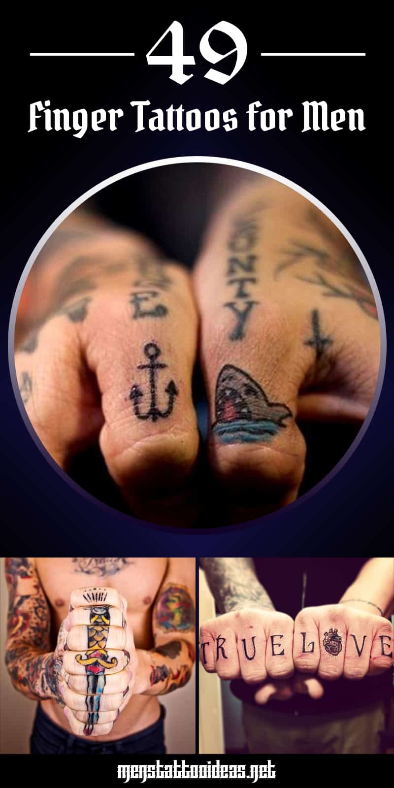 finger tattoos words ideas