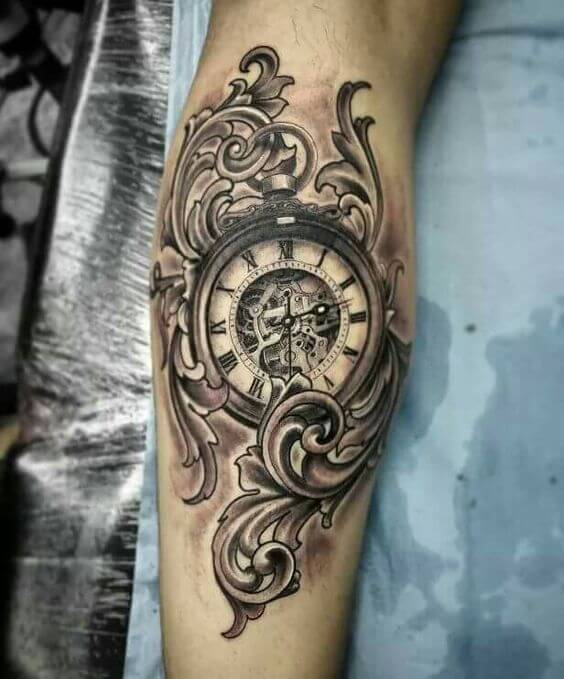 Top 148 3d Clock Tattoo