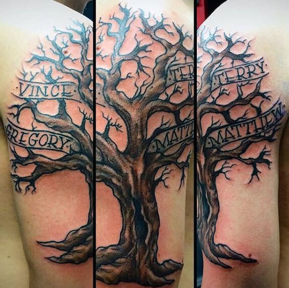 Family Tree Tattoos for Men - Ideas and Inspiration for Guys